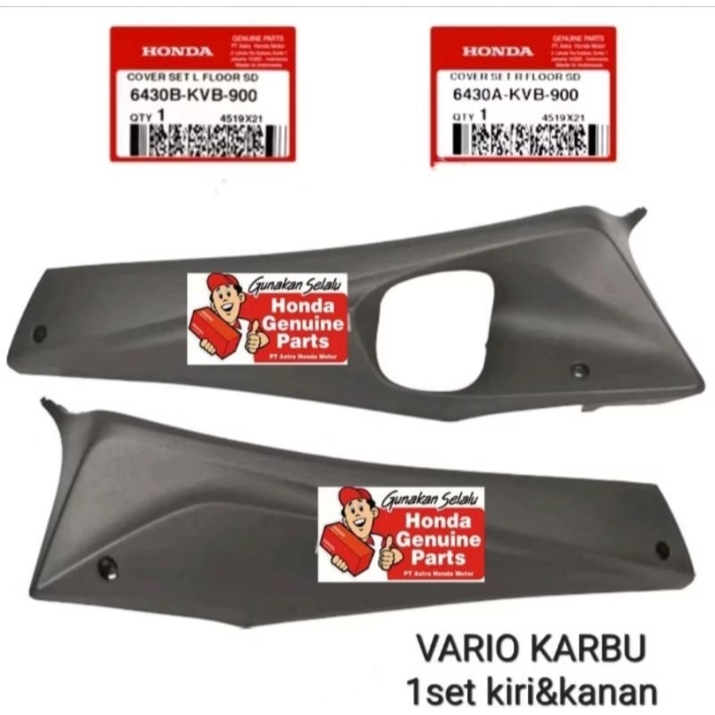 6430A-KVB-900 6430B-KVB-900 Cover step floor cover bawah Vario 110 karbu HGP