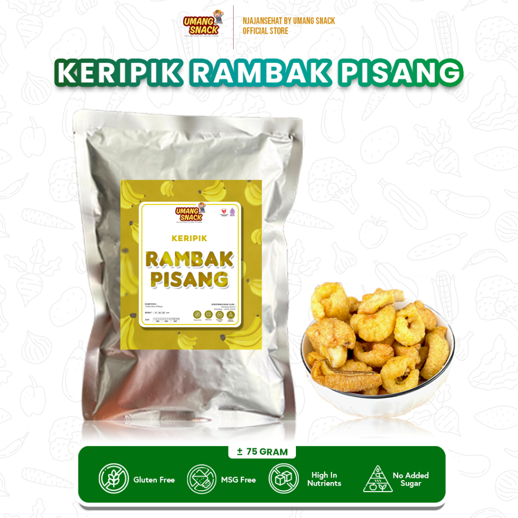 

NJAJANSEHAT - KERIPIK RAMBAK PISANG (KEMASAN ALUMUNIUM FOIL)