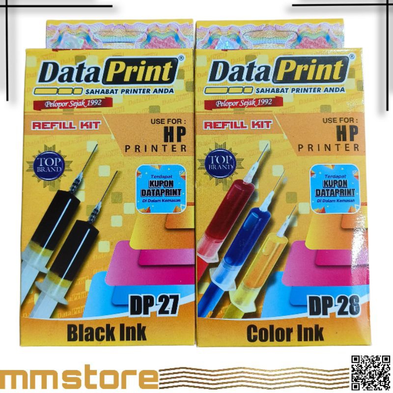 Refill Tinta Data Print For HP [ BLACK/COLOR ]