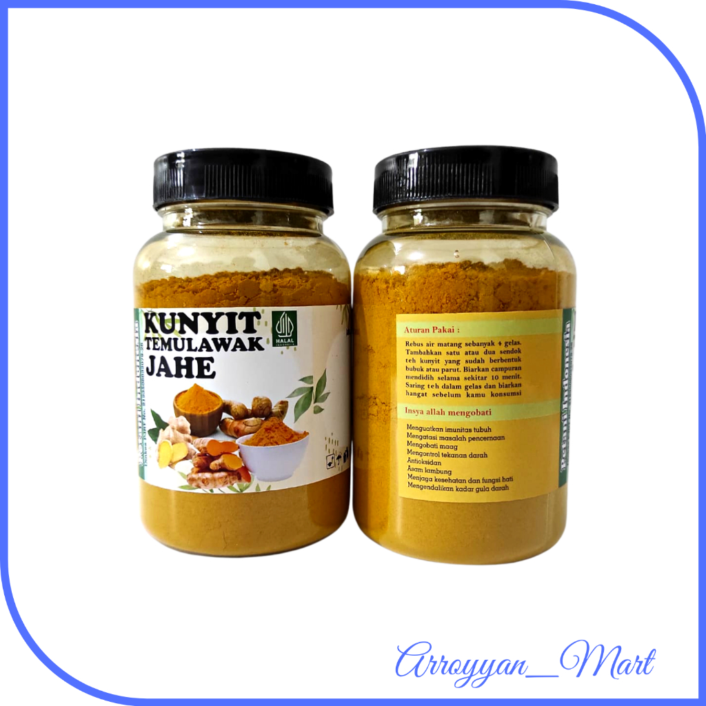 

Ramuan Herbal Tradisional Kunyit Temulawak Jahe Mengatasi Maag Asam Lambung Gangguan Pencernaan gerd 150gram