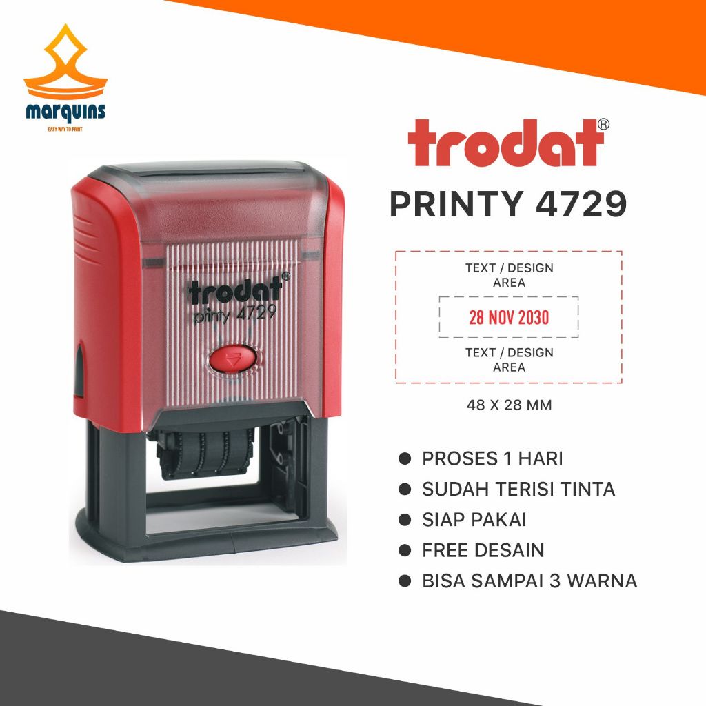 

Stempel Trodat Tanggal 4729 | Stempel Expired | Stempel Cocok Untuk Usaha | Stempel Warna | Stempel Otomatis | Kualitas Premium