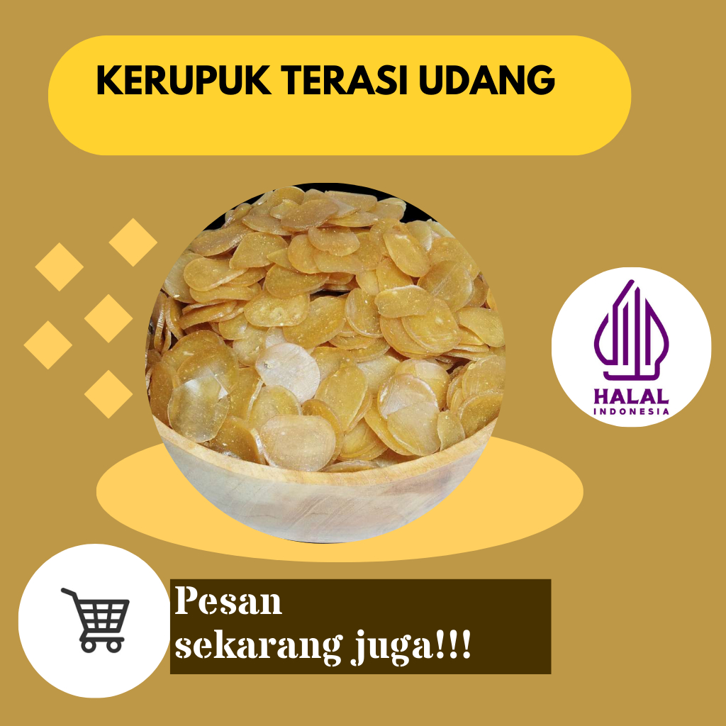 

Kerupuk terasi udang Krupuk terasi rasa udang 5kg
