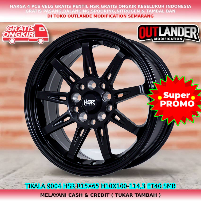 velg racing r15/velg mobil, Baleno New Ertiga Grandmax Silvia Xtrail Koleos dll velg hsr tikala r15