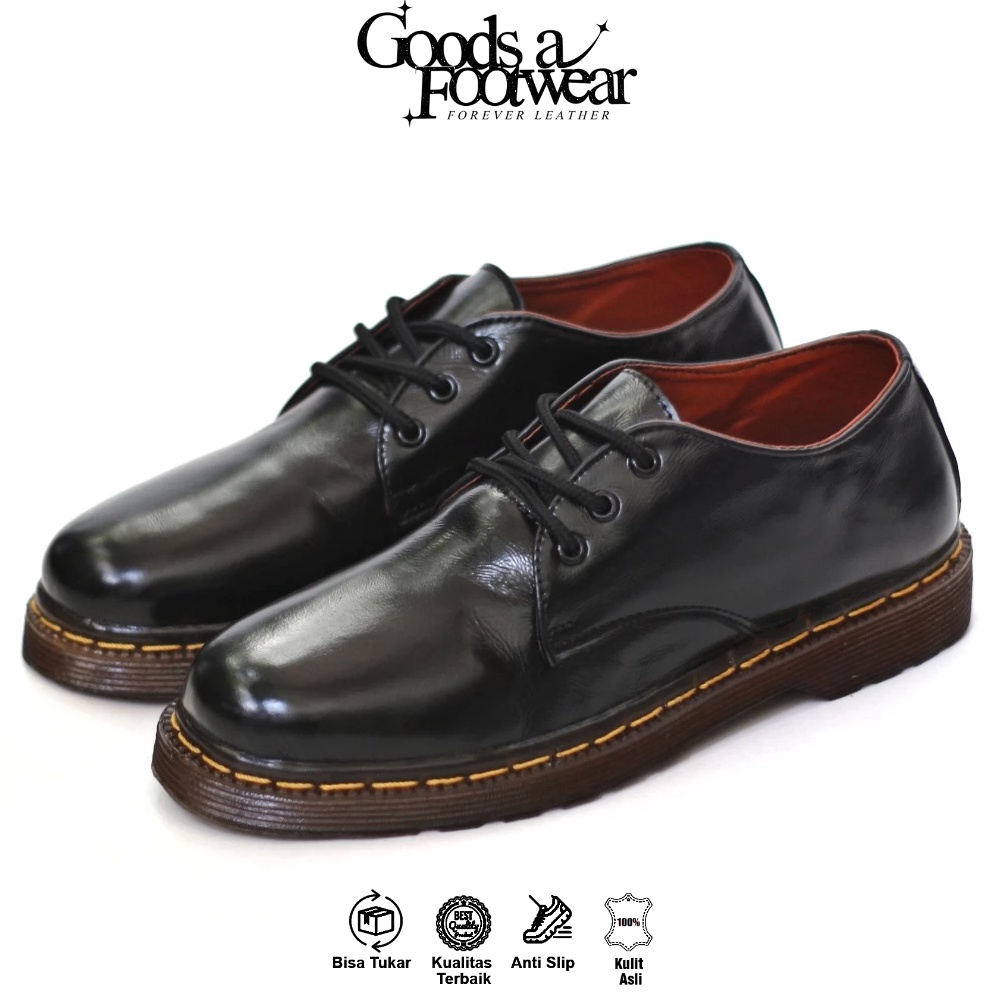 COUNTRY  Sepatu Docmart Pria Kulit Asli Formal Kasual Derby Low Boots KODE Y2J5