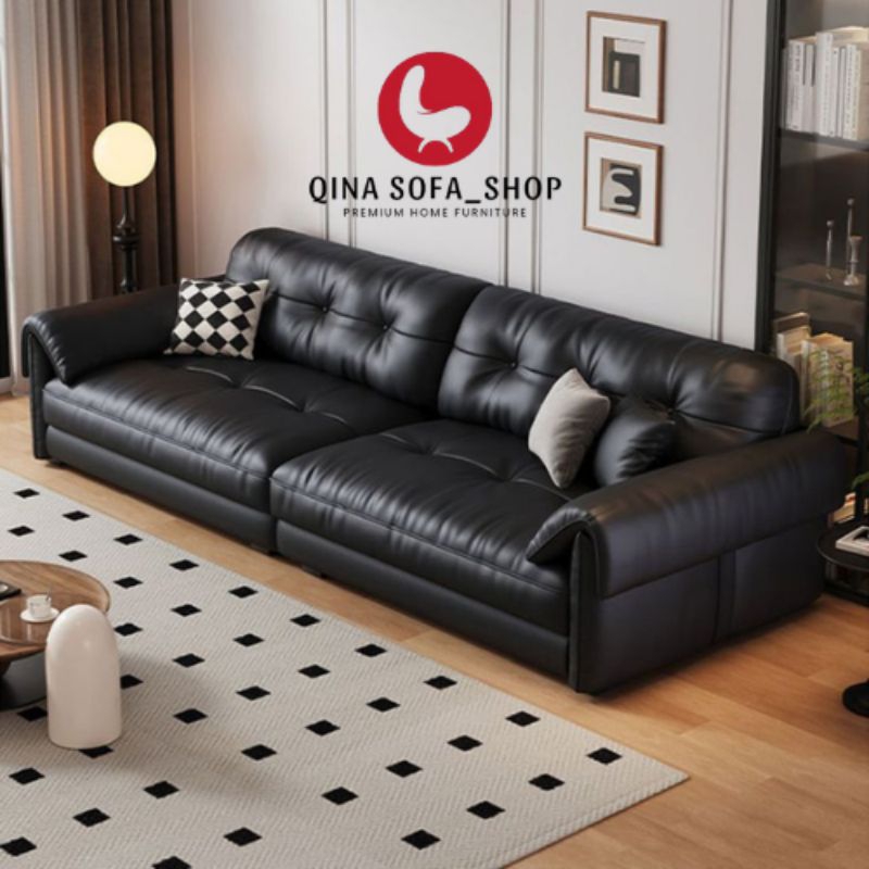 IDEA-Sofa 3 Seater Sofa Empuk Full Busa Berbahan Kulit Berkualitas Premium
