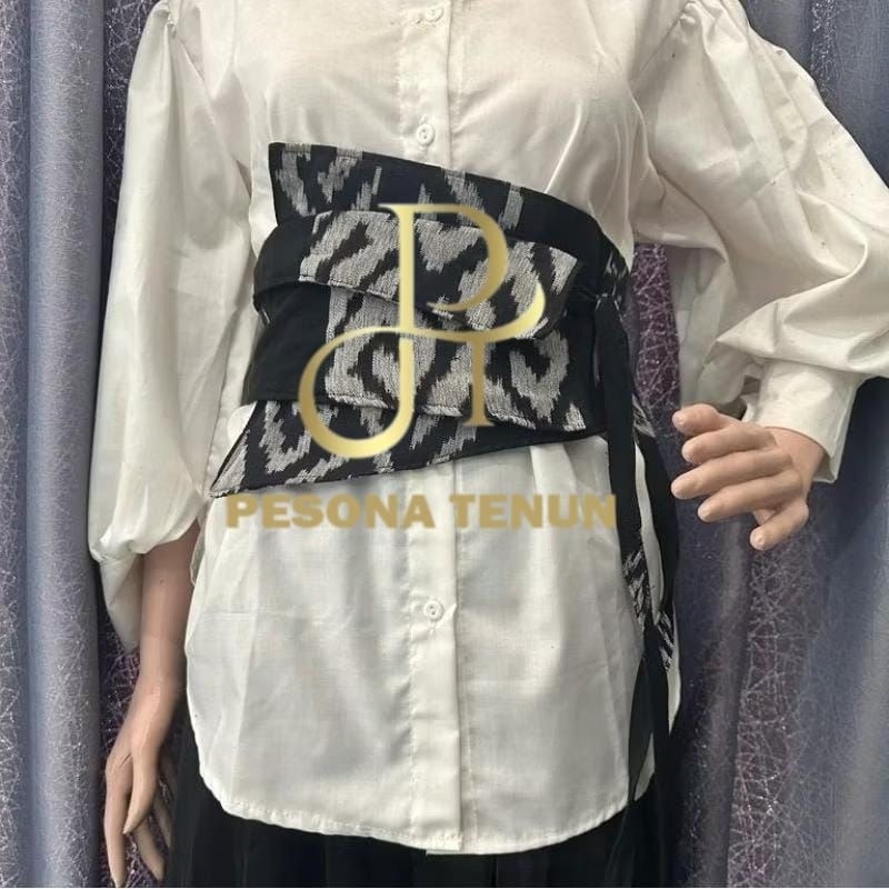 PESONA TENUN - IKAT PINGGANG WANITA - BELT TENUN - BELT ETNIK - OBI TENUN IKAT WANITA