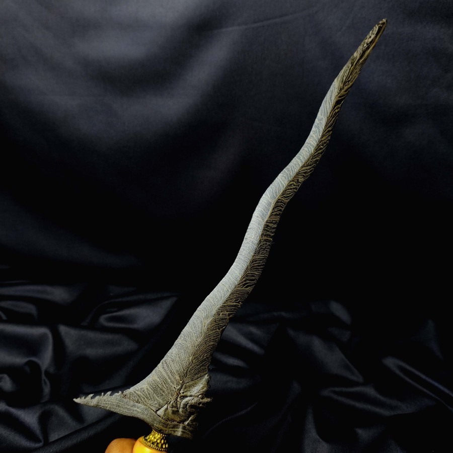 Barang Antik Keris Naga Siluman Luk 5 Pamor Blarak Sineret Warangka Gayaman Surakarta Koleksi