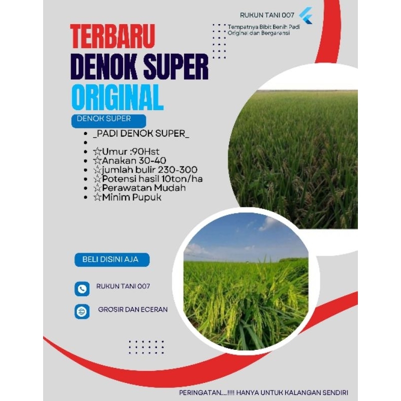 Padi Denok Super Kemasan 5kg
