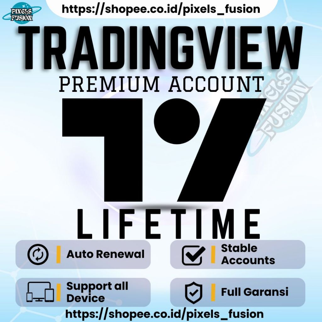 [1 Tahun] TradingView PREMIUM | Track All Markets | Full Garansi