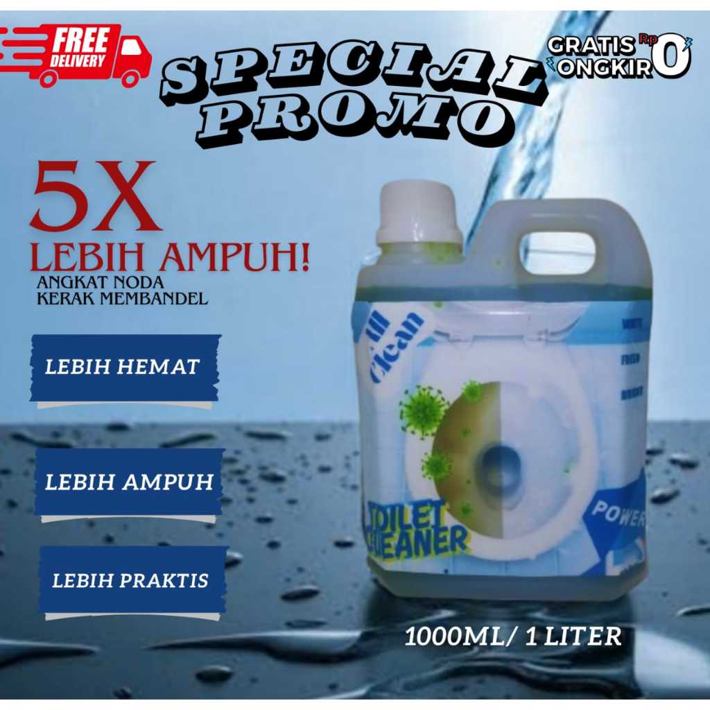 Toilet Cleaner Ampuh | cairan pembersih kerak noda lantai toilet,kloset,wastafel,lumut