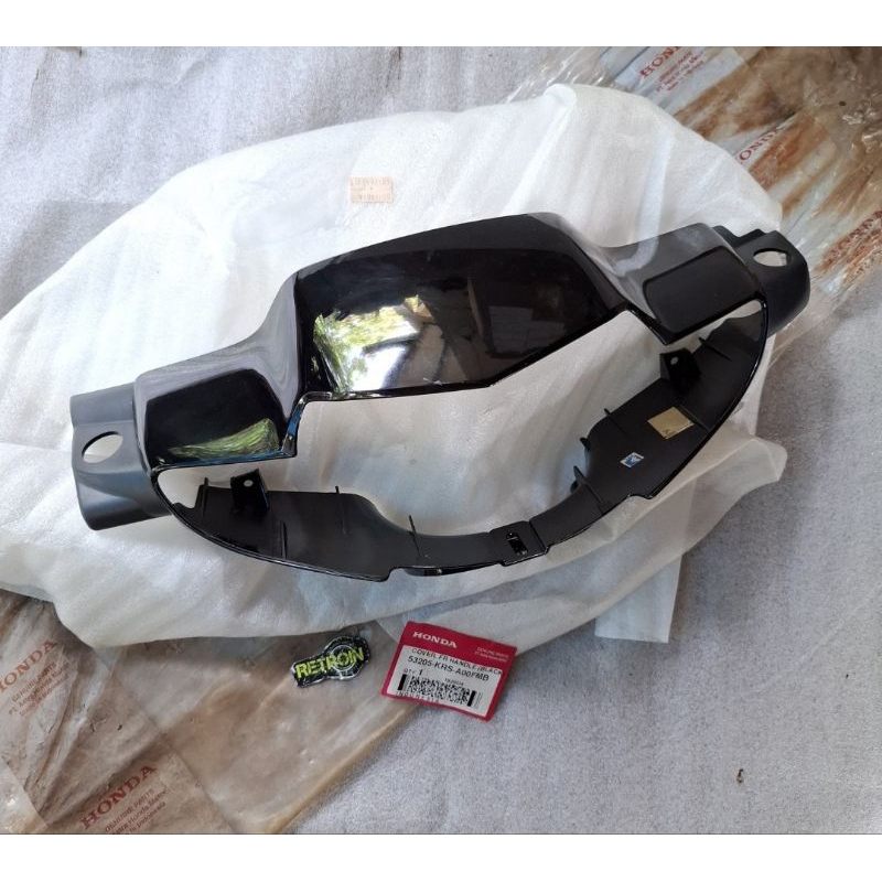 batok totok lampu depan honda supra fit lama cakram warna hitam original baru AHM