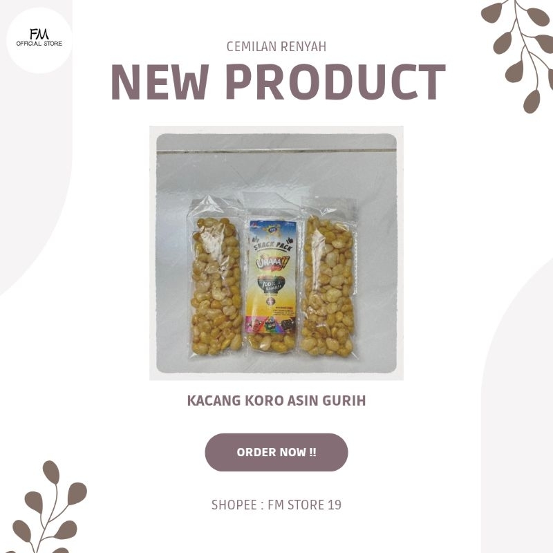 

SNACK - Kacang Koro Asin Gurih (32gr)