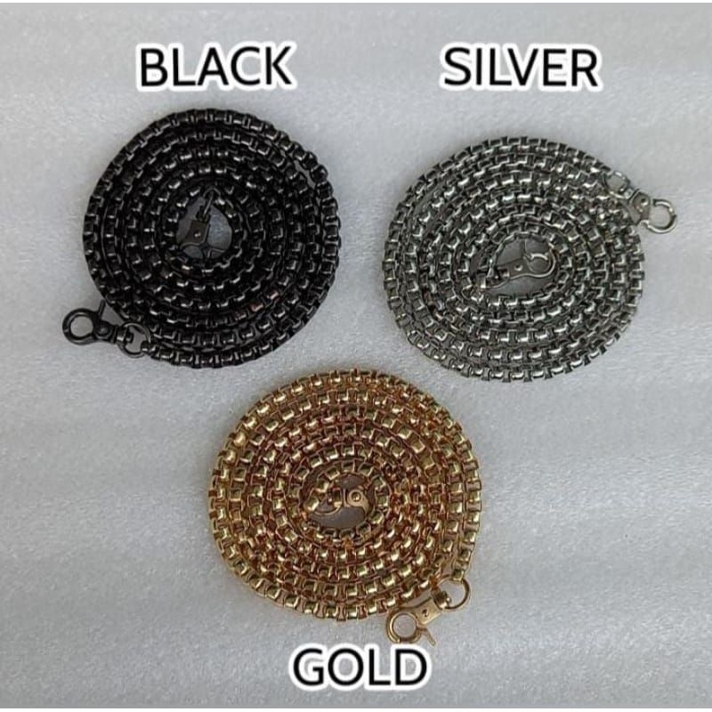 promo tali rantai tebal berkualitas / tali tas selempang wanita kekinian