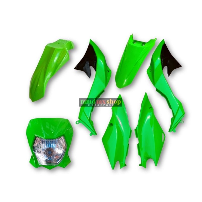 Body fullset Dtracker new plus Lampu depan Klx Dtracker new