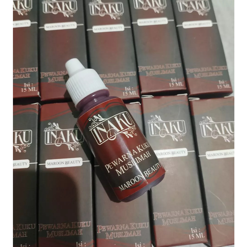 Kutek henna kuku inaku henna maroon/coklat/hitam/merah