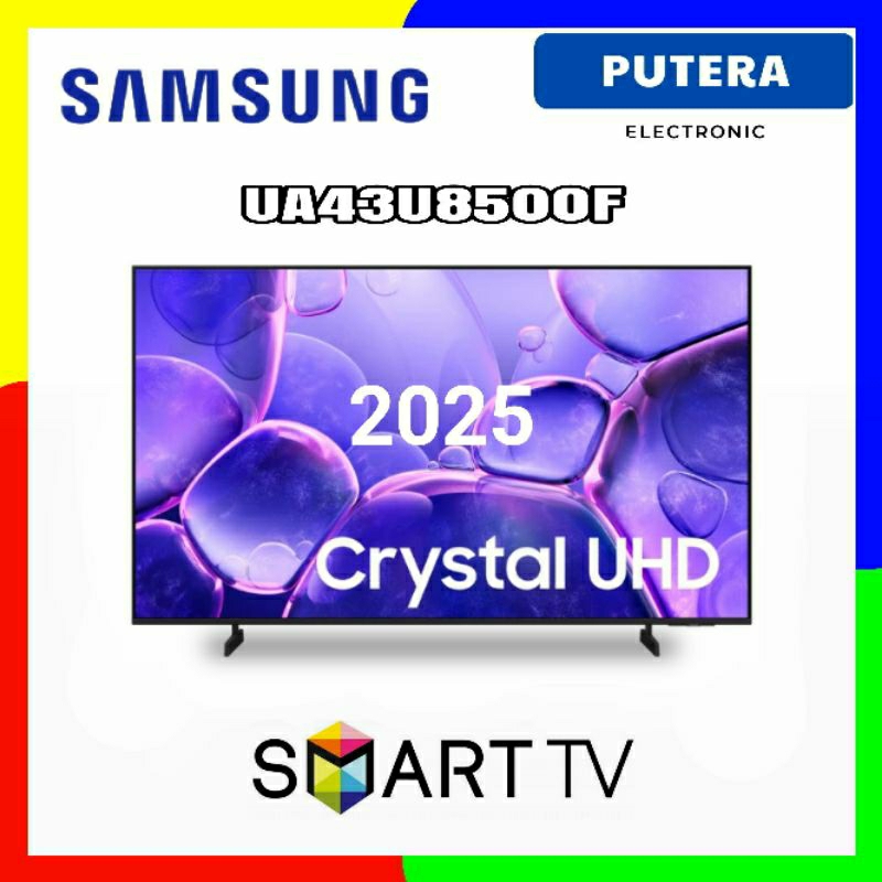 SAMSUNG 43U8500F SMART TV 43 inch Crystal UHD 4K series 2025 Voice Remote UA43U8500F | 43U8000F