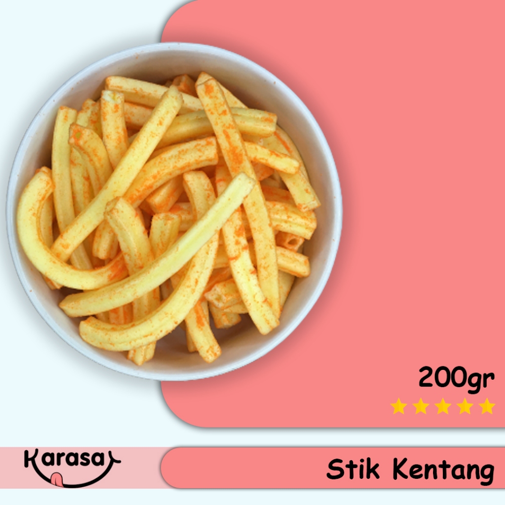 

Stik Kentang 200gr - Snack Kentang Renyah - Karasa
