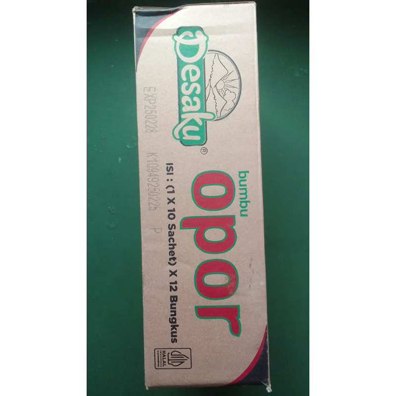 

Desaku Bumbu Opor Bubuk 1 Dus isi 120 pcs (1 x 10 sachet x 12 bungkus) per Karton