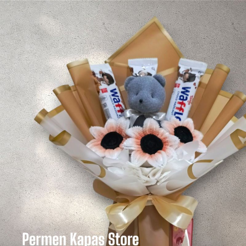 

PERMEN KAPAS BUKET SNACK COKELAT MIX BONEKA TEDDY BEAR MINI BUNGA MATAHARI KAWAT BULU MERCY PIPE CLEANER LUCU HADIAH ULTAH KADO WISUDA SEMPRO UNIK HARI GURU HARI IBU