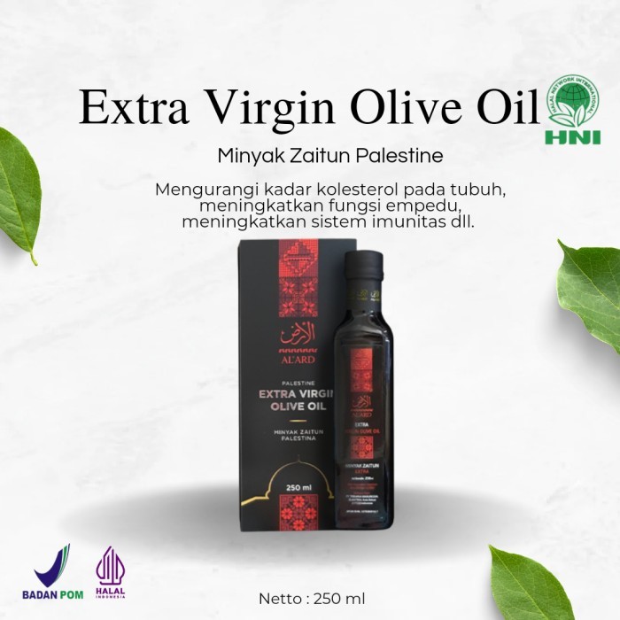 

AL ARD EXTRA HNI VIRGIN OLIVE OIL MINYAK ZAITUN PALESTINA ORIGINAL RASA LEBIH ENAK