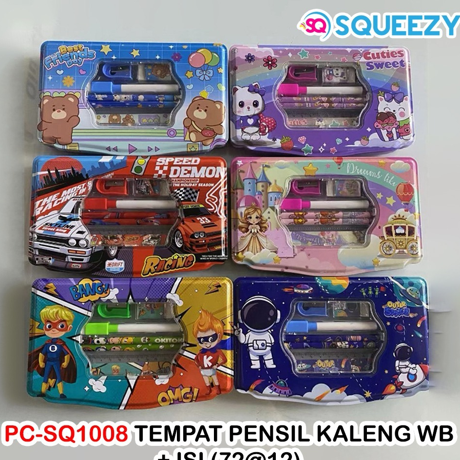 

Tempat Pensil Kaleng Whiteboard + isi / Kotak Pensil Kaleng