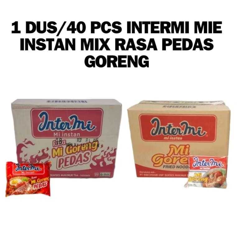 

INTERMIE GORENG PEDAS MIX INTERMIE GORENG 1 DUS ISI 40 PCS