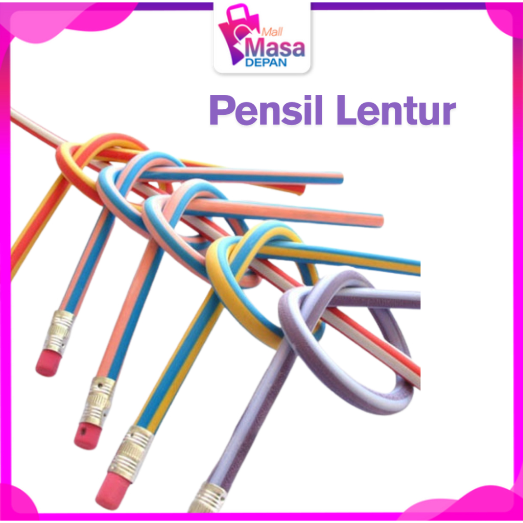 

MMD Pensil Lentur Fleksibel Pensil Gulung Flexibel Pensil Sekolah Lentur Unik Lucu Alat Tulis Sekolah Anak Pencil Karet Inul Dapat Digulung Ditekuk Unik