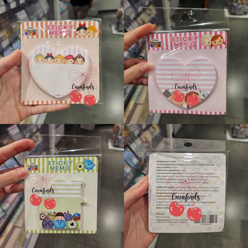 

OHSOME x Disney Tsum Tsum‼️Memopad / Sticky Notes / Sticky Memo Tsum Tsum Collection (Princess / Monster University / Frozen)