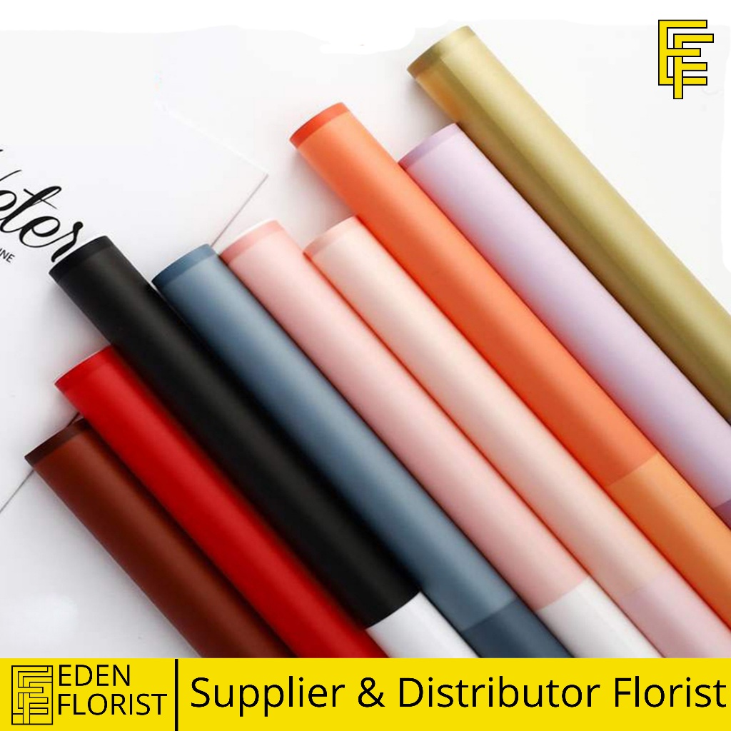 

20 Lembar Kertas Buket BiColor Cellophane Flower Wrapping COD KB6024