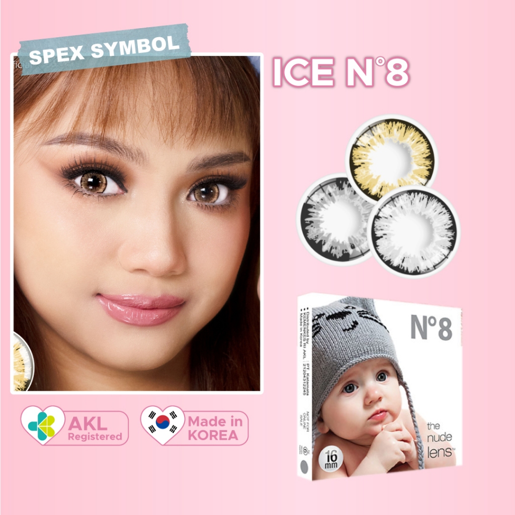 Softlens Ice N.8 Grey | Hazel | Black By Exoticon - Spex Symbol