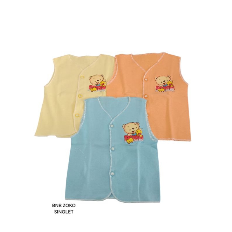 Baju Bayi Baru Lahir tanpa Lengan singlet Atasan kutungan Piyama Bayi Newborn Baju Tidur Bayi Baju b