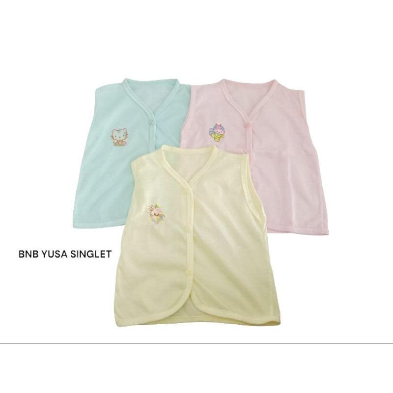 Baju Bayi Baru Lahir tanpa Lengan singlet Atasan kutungan Piyama Bayi Newborn Baju Tidur Bayi Baju b