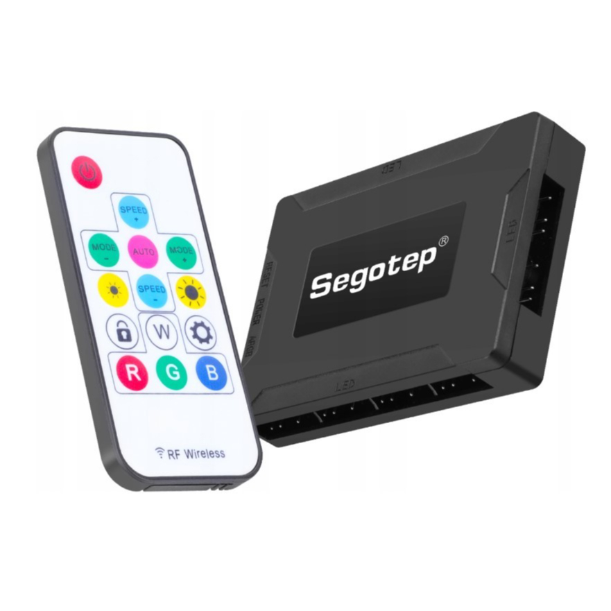 SEGOTEP ARGB Controller+Remote (10 port 5v ARGB Controller+RM)