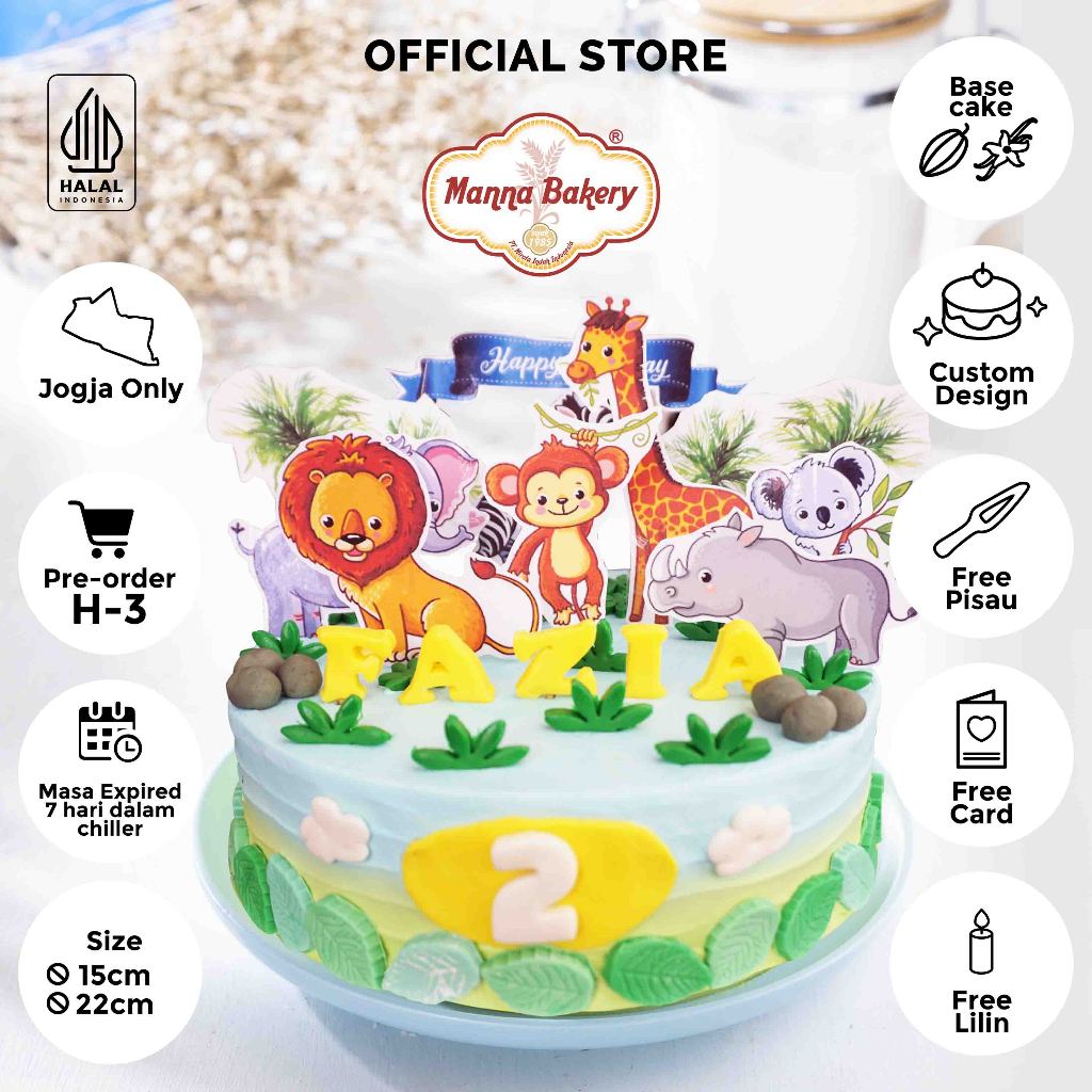 

Blackforest Toppers Animal Cake/ Cake Animal/ Custom Cake/ Roti Ulang Tahun