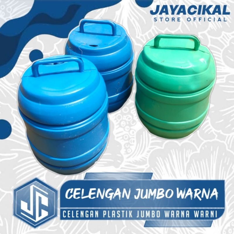 [6 PCS] Celengan tong JUMBO warna warni - Celengan plastik gentong
