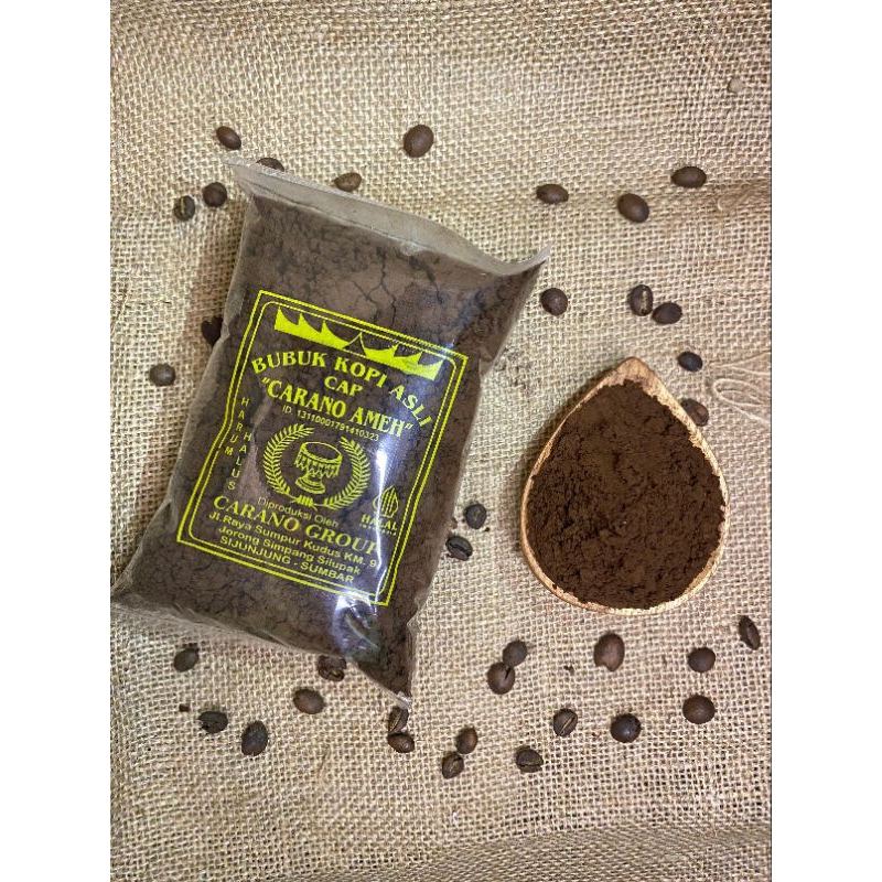 

Kopi Bubuk/ Kopi Carano Ameh/ Kopi Robusta Asli Sijunjung Kemasan Biasa