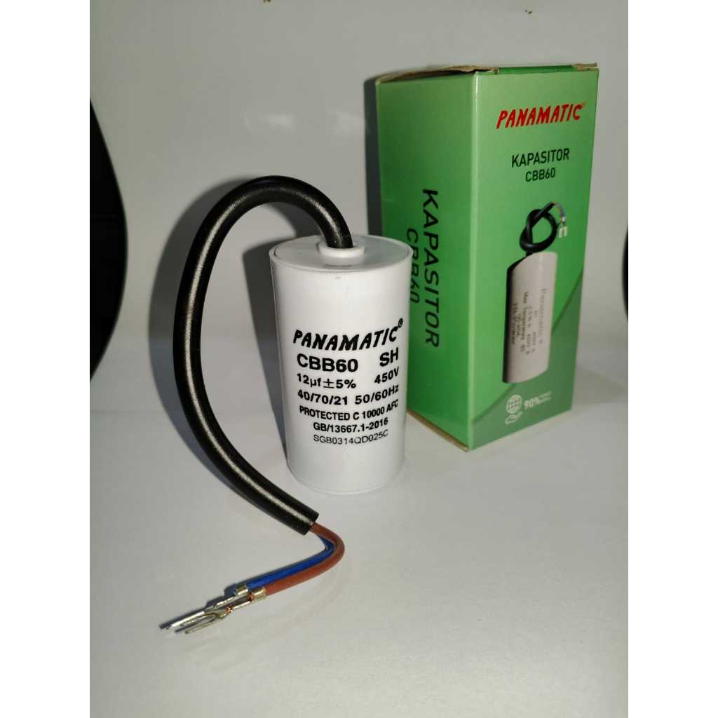 Kapasitor Pompa Air 12uf Panamatic Kapasitor CBB60