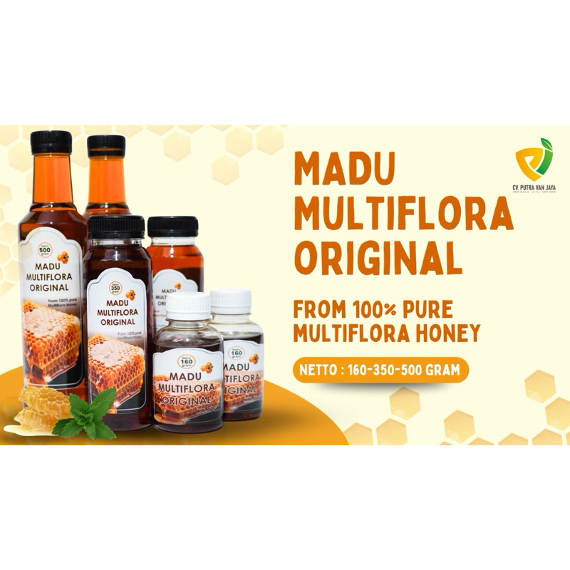 

Madu Multiflora 100% Asli Murni tanpa capuran - Pure Honey 100% langsung dari peternakm