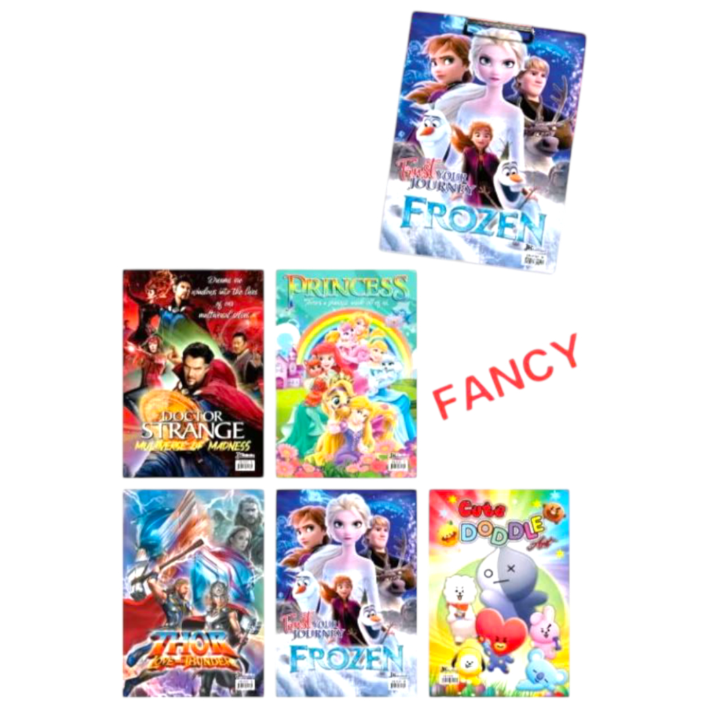 

Clipboard Fancy 2 in 1 plus Whiteboard || Papan Ujian Karakter