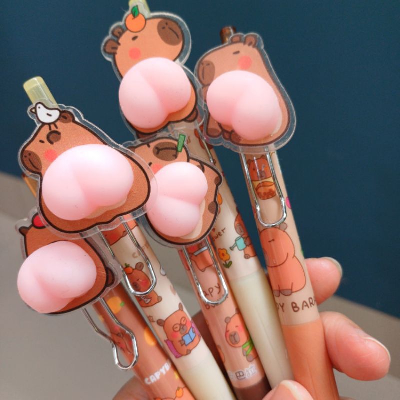 

Pulpen cetek capybara fantat squishy