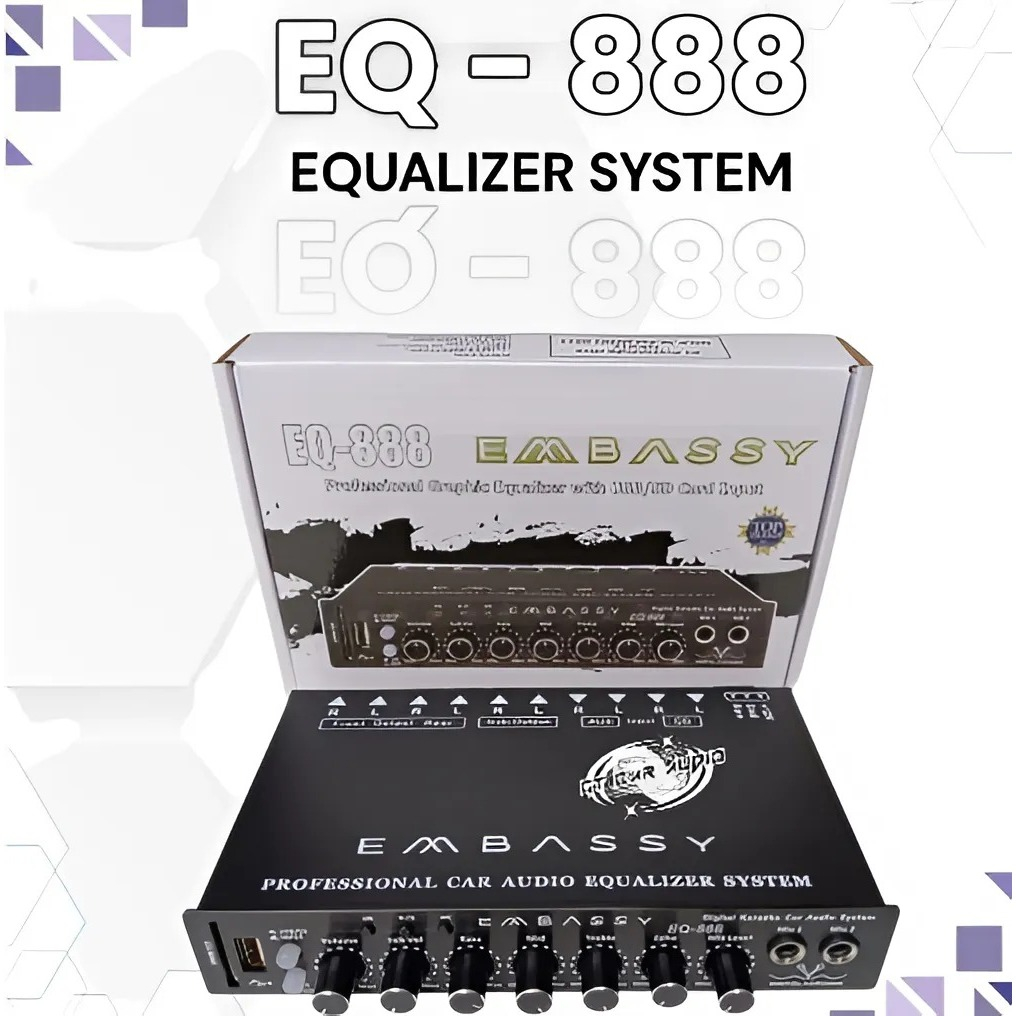 Parametrik Embassy Karoke Bluetooth USB Preamp Power Mobil EQ888