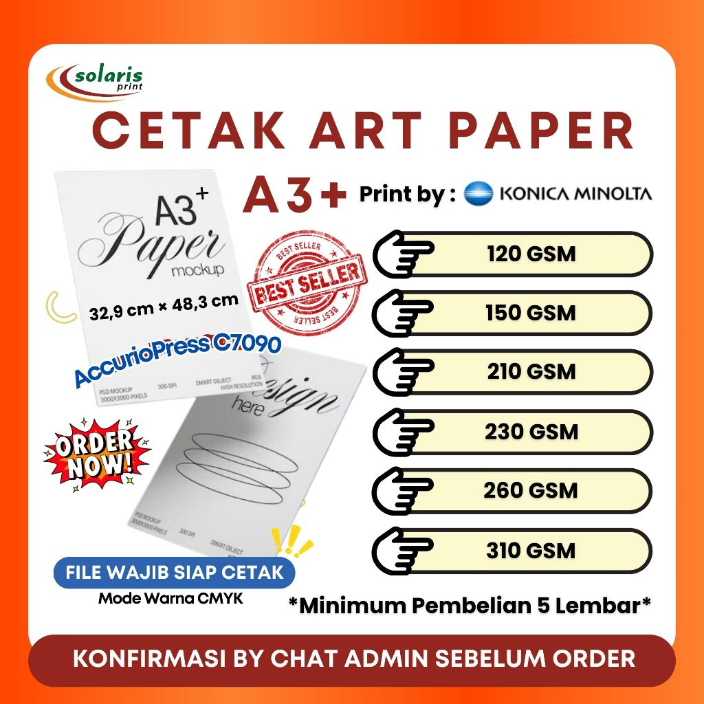 

CETAK ART PAPER A3+ FULL COLOUR MURAH DAN CEPAT