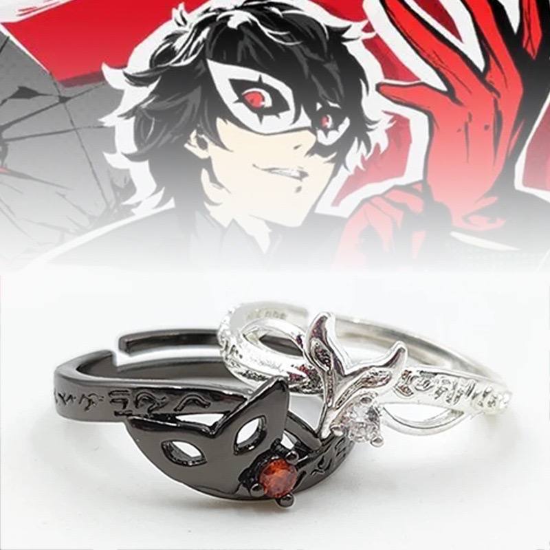 Cincin Couple Persona 5 Royal Anime Manga Ring Aksesoris Pasangan Wibu Otaku Aksesoris Anime Persona