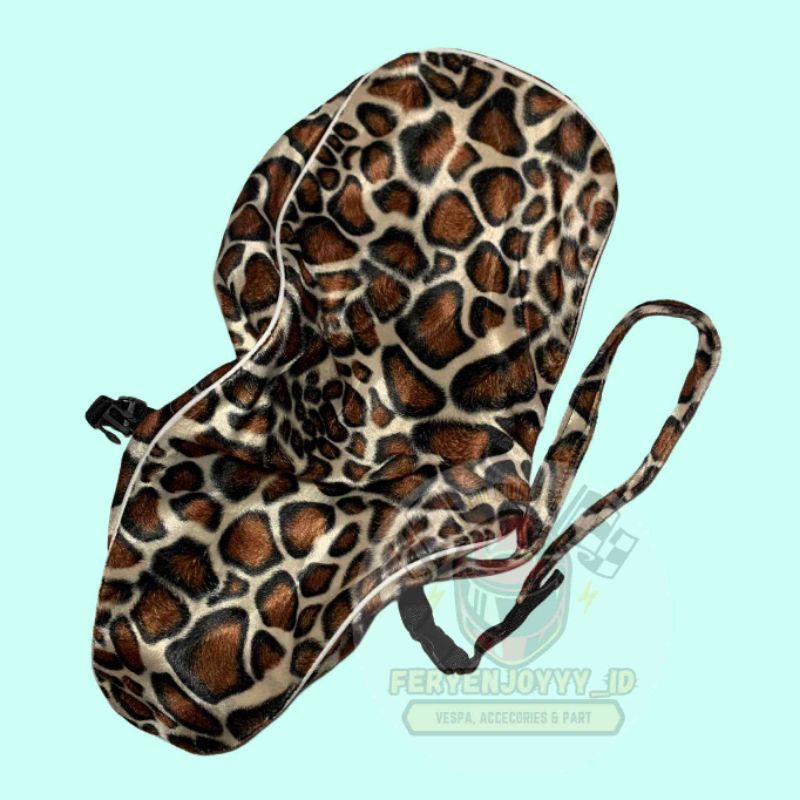 COVER SARUNG JOK SINGLE PANJANG MODEL LEOPARD VESPA SUPER SPRINT VBB VNB VGL