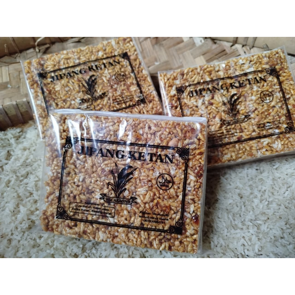 

Jipang Beras Ketan Manis 175g Halal / Jipang Beras Ketan Lapis Kacang /khas wonosobo