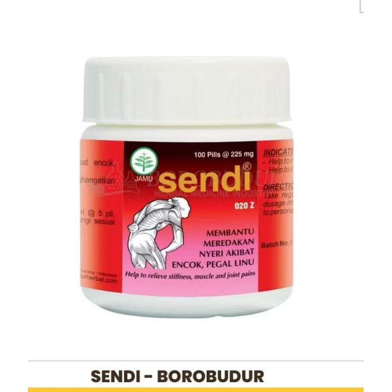 

sendi isi 100 pil sakit pinggang pegal linu & letih jamu borobudur herbal