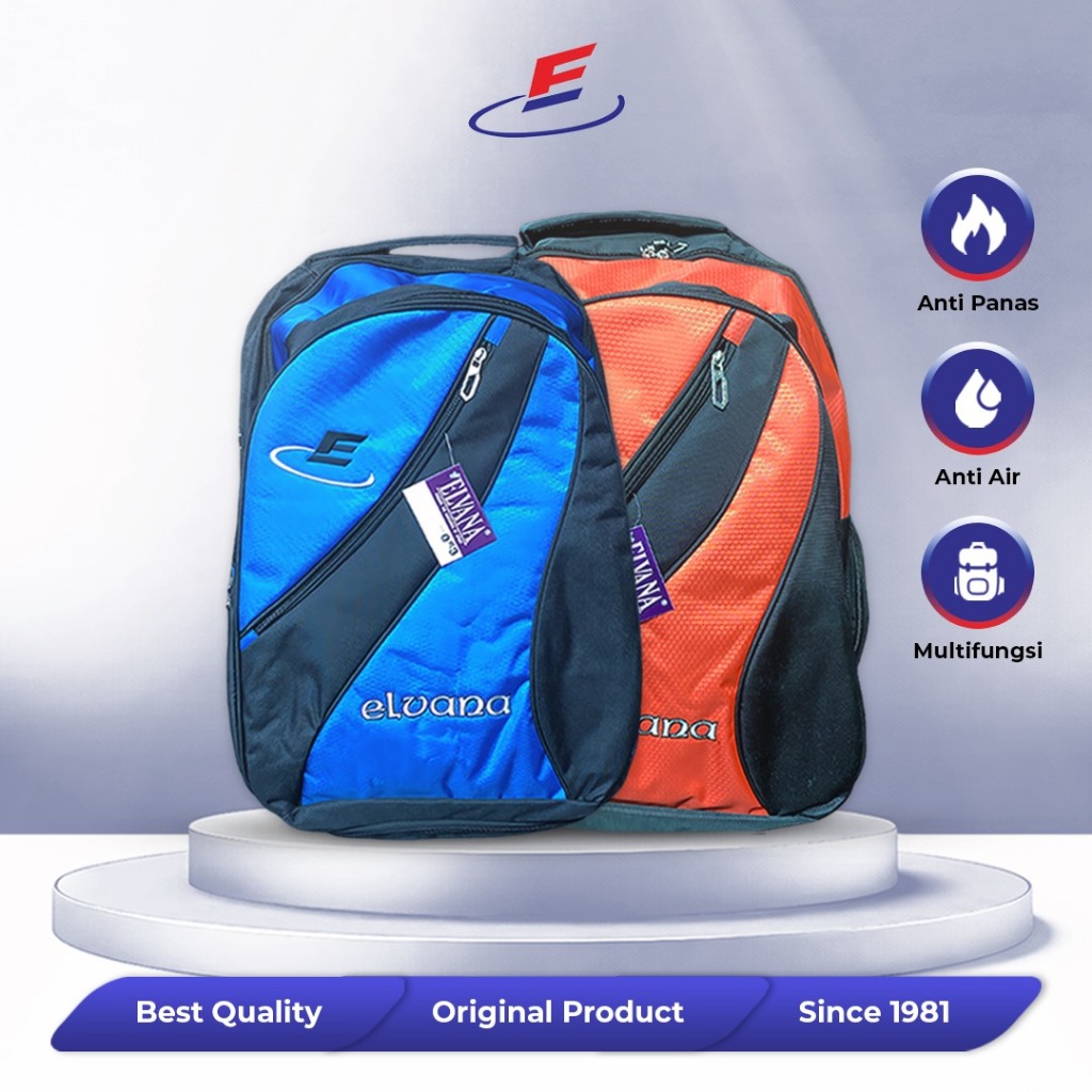 Tas Raket Bulutangkis Elvana - Tas Badminton Ransel Anti Air | Tas Raket Badminton Praktis & Awet