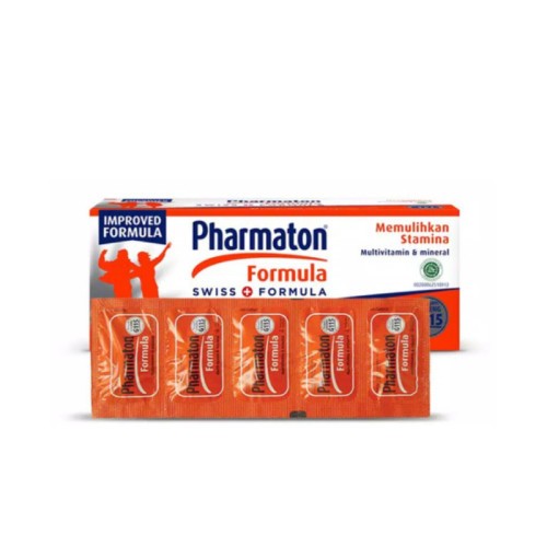 Pharmaton Formula 1 BOX @ 10 Strip @ 5 Kapsul / Menjaga Stamina & Kesehatan Tubuh