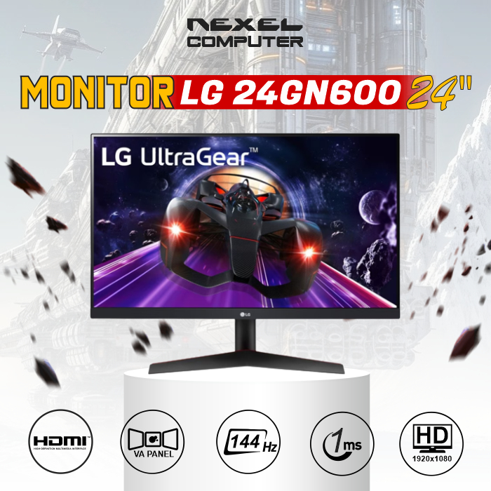 Monitor LED LG 24GN600 | IPS HDMI DP 144HZ