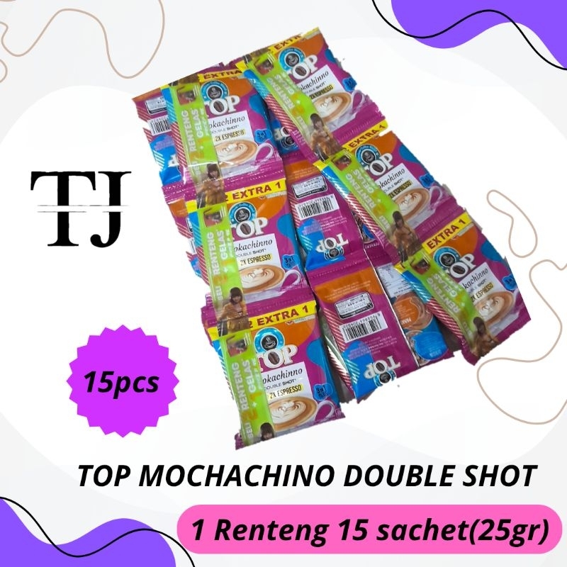

PROMO!! TOP COFEE MOCHACHINO DOUBLE SHOT RENCENG ISI 15